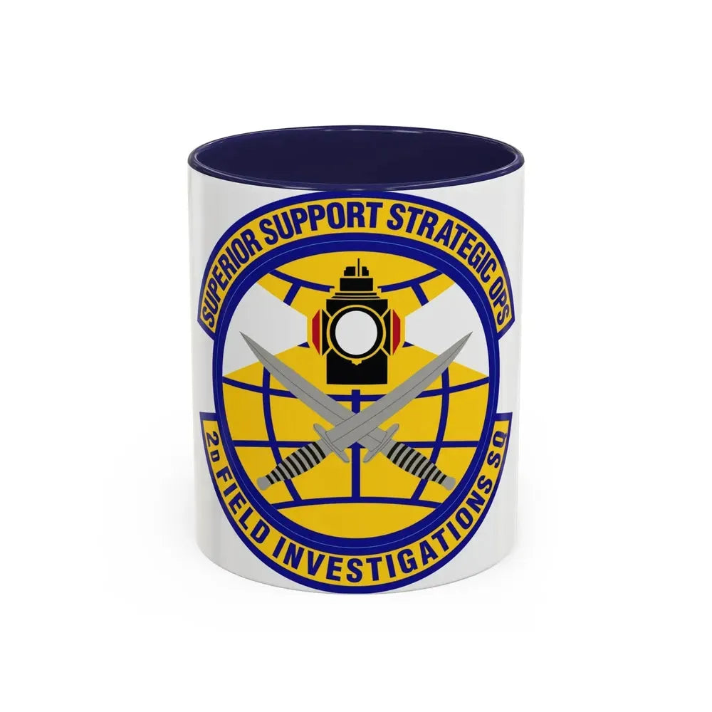 2d Field Investigations Squadron (U.S. Air Force) Accent Coffee Mug 11oz Navy - Go Mug Yourself
