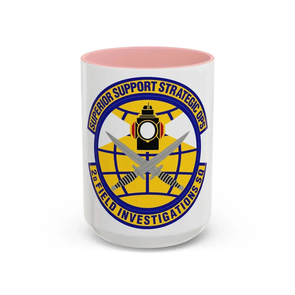 2d Field Investigations Squadron (U.S. Air Force) Accent Coffee Mug 15oz Pink - Go Mug Yourself