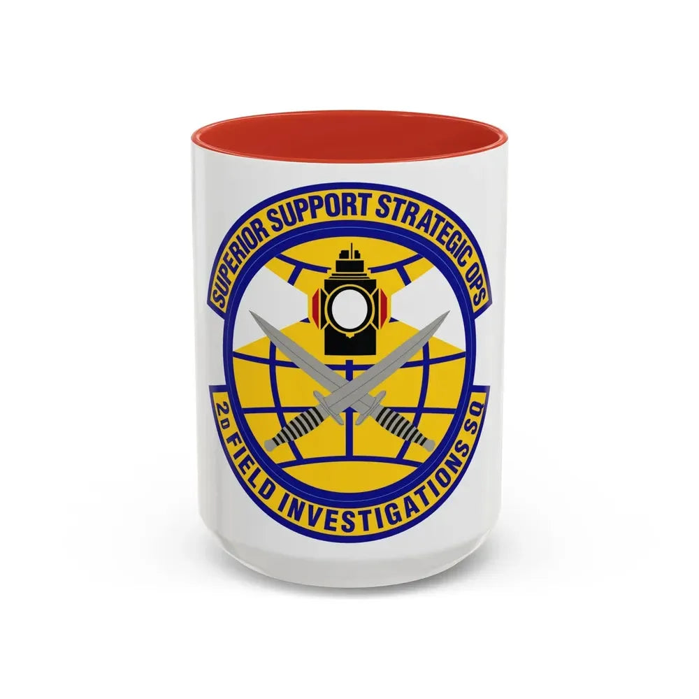 2d Field Investigations Squadron (U.S. Air Force) Accent Coffee Mug 15oz Red - Go Mug Yourself