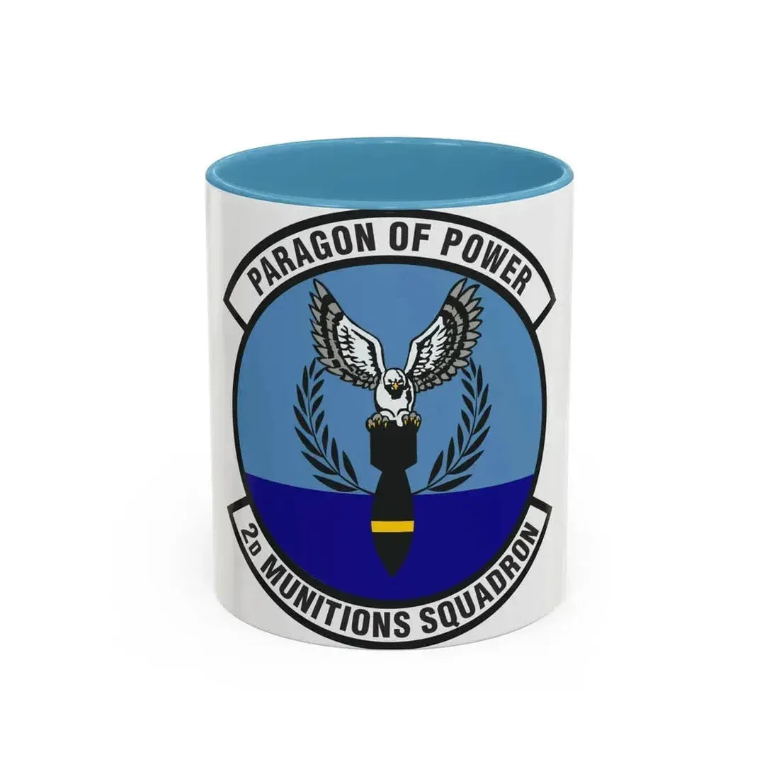 2d Munitions Squadron (U.S. Air Force) Accent Coffee Mug 11oz Light Blue - Go Mug Yourself