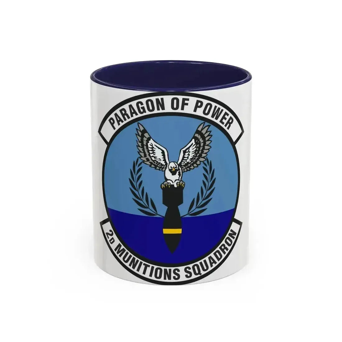 2d Munitions Squadron (U.S. Air Force) Accent Coffee Mug 11oz Navy - Go Mug Yourself