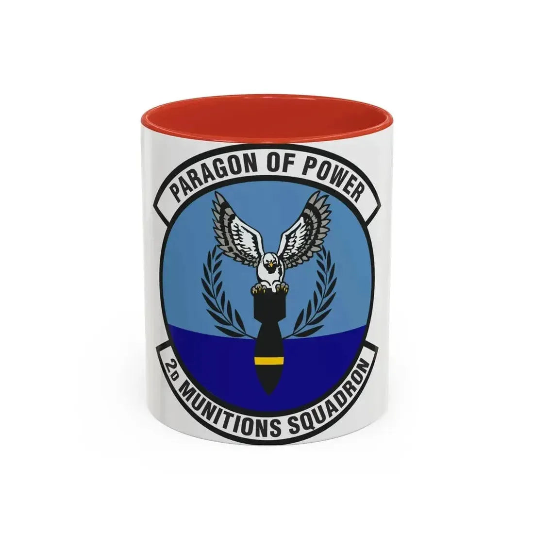 2d Munitions Squadron (U.S. Air Force) Accent Coffee Mug 11oz Red - Go Mug Yourself