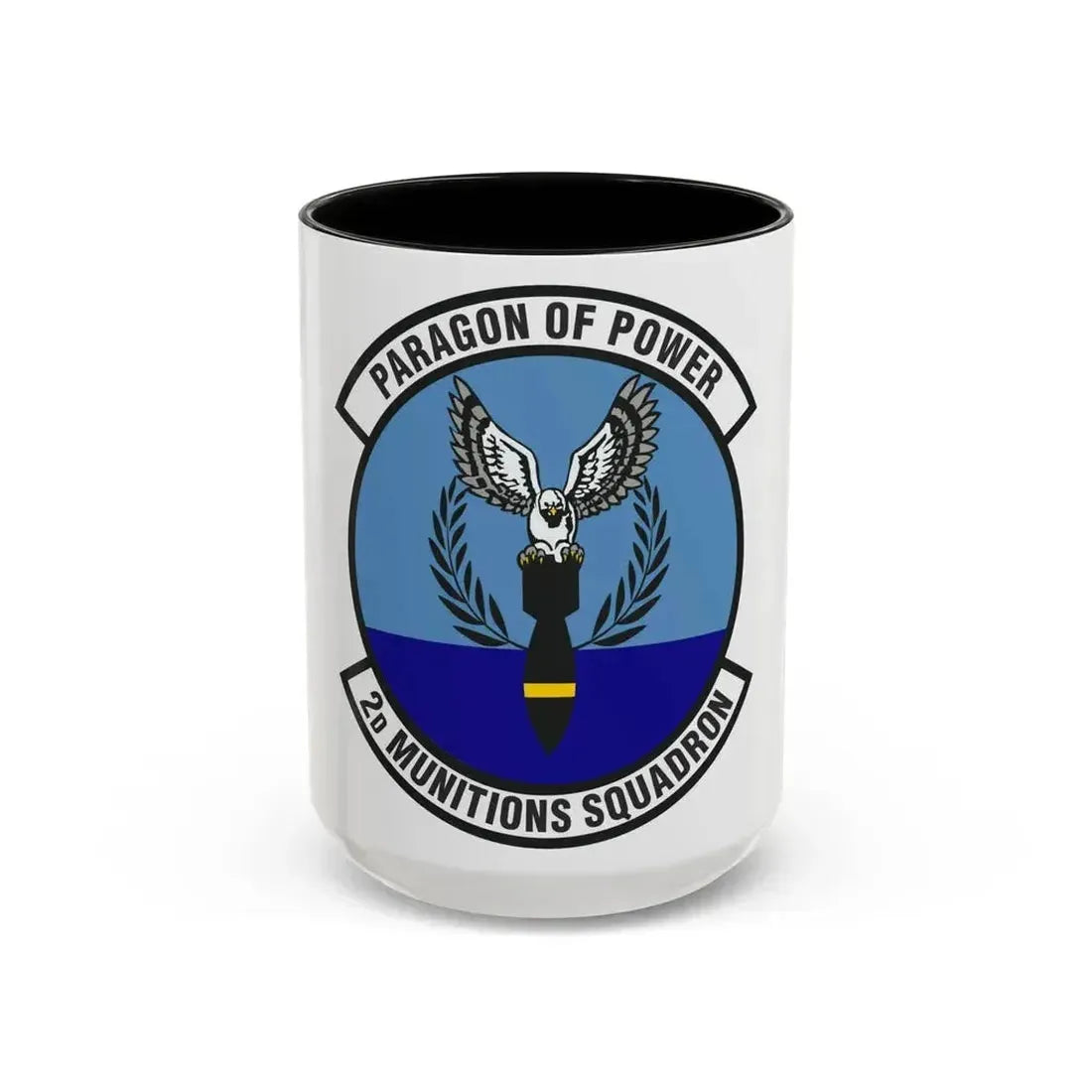 2d Munitions Squadron (U.S. Air Force) Accent Coffee Mug 15oz Black - Go Mug Yourself