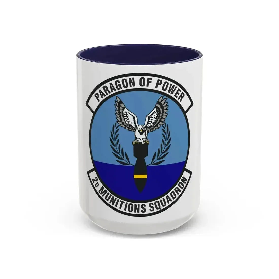 2d Munitions Squadron (U.S. Air Force) Accent Coffee Mug 15oz Navy - Go Mug Yourself