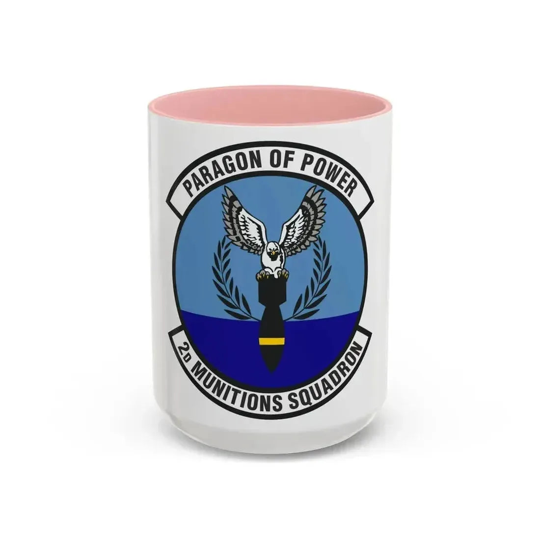2d Munitions Squadron (U.S. Air Force) Accent Coffee Mug 15oz Pink - Go Mug Yourself