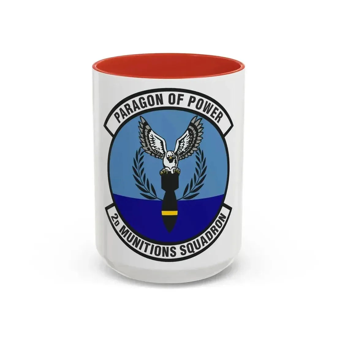 2d Munitions Squadron (U.S. Air Force) Accent Coffee Mug 15oz Red - Go Mug Yourself