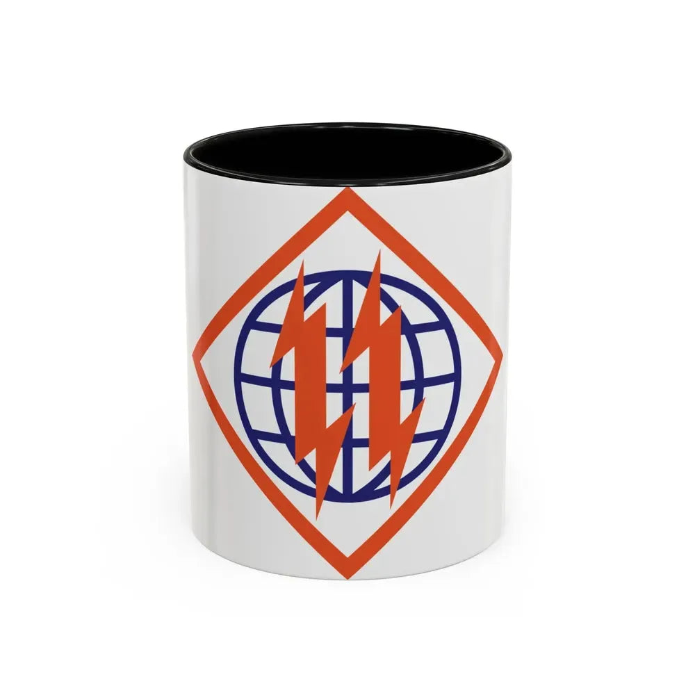 2d Signal Brigade (U.S. Army) Accent Coffee Mug 11oz Black - Go Mug Yourself