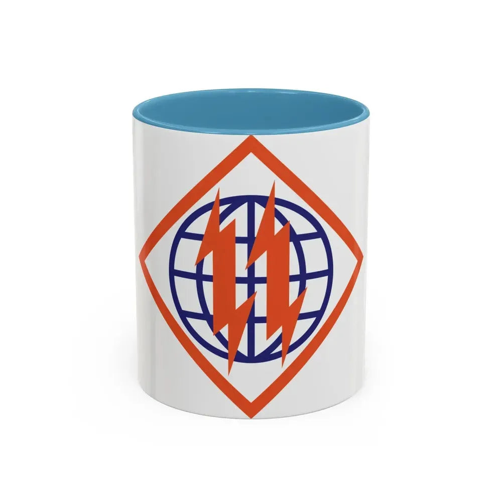2d Signal Brigade (U.S. Army) Accent Coffee Mug 11oz Light Blue - Go Mug Yourself