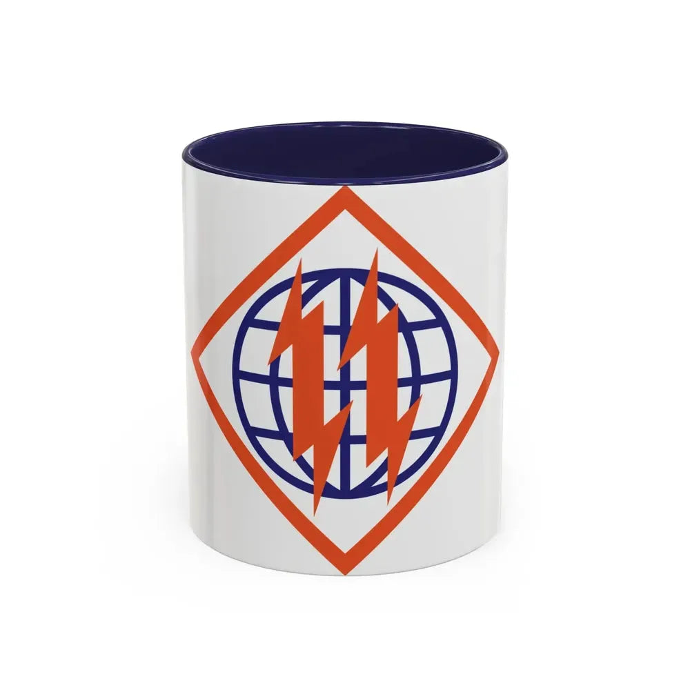 2d Signal Brigade (U.S. Army) Accent Coffee Mug 11oz Navy - Go Mug Yourself