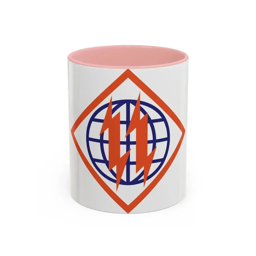 2d Signal Brigade (U.S. Army) Accent Coffee Mug 11oz Pink - Go Mug Yourself