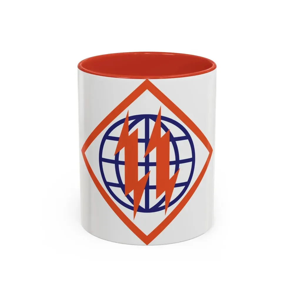 2d Signal Brigade (U.S. Army) Accent Coffee Mug 11oz Red - Go Mug Yourself