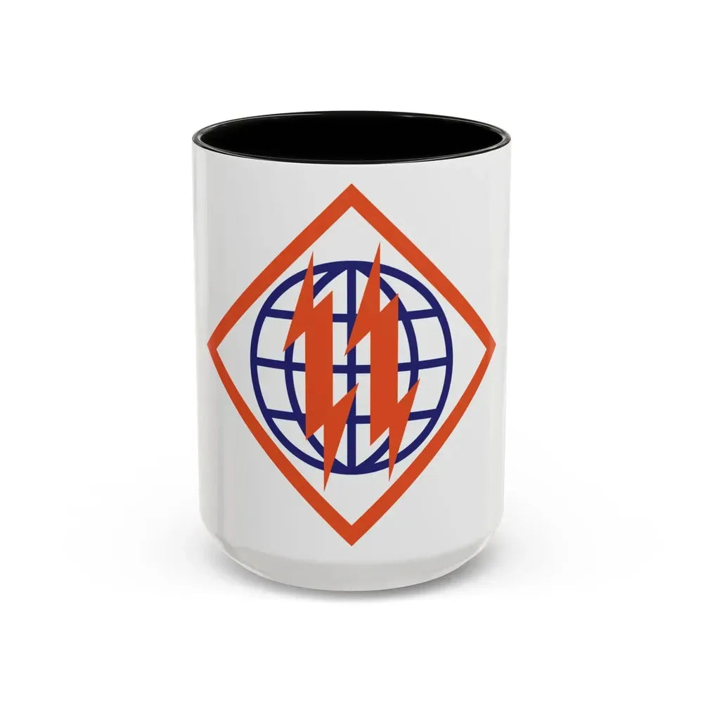 2d Signal Brigade (U.S. Army) Accent Coffee Mug 15oz Black - Go Mug Yourself