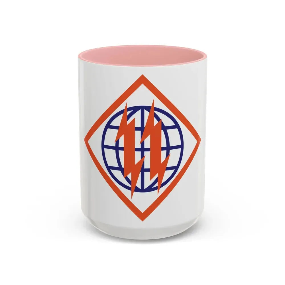 2d Signal Brigade (U.S. Army) Accent Coffee Mug 15oz Pink - Go Mug Yourself