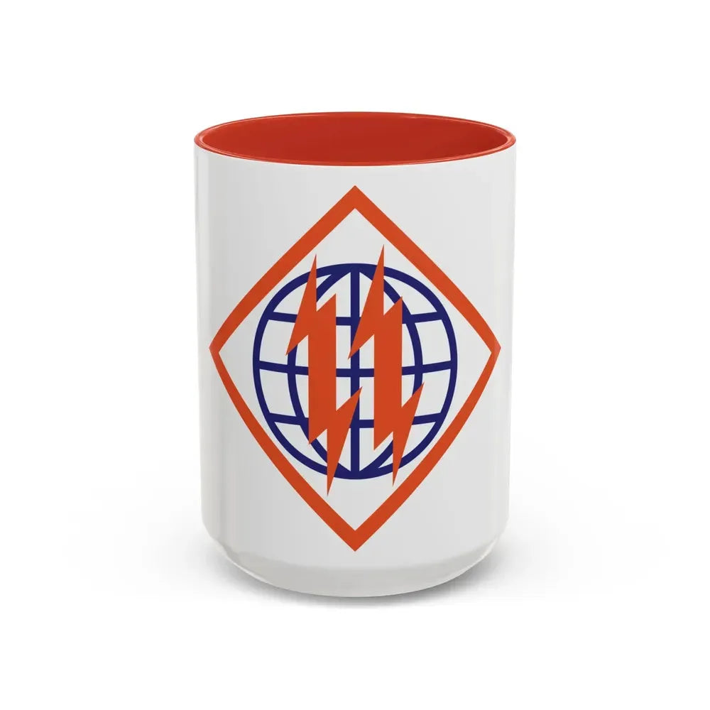 2d Signal Brigade (U.S. Army) Accent Coffee Mug 15oz Red - Go Mug Yourself