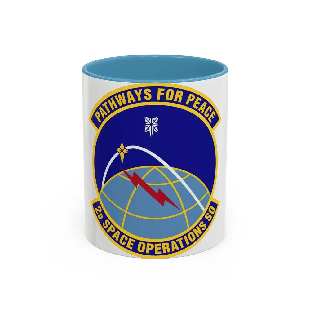 2d Space Operations Squadron (U.S. Air Force) Accent Coffee Mug 11oz Light Blue - Go Mug Yourself