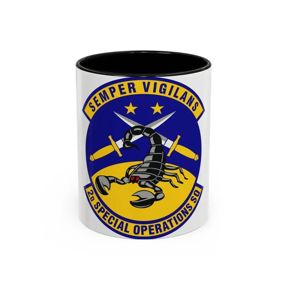 2d Special Operations Squadron (U.S. Air Force) Accent Coffee Mug 11oz Black - Go Mug Yourself