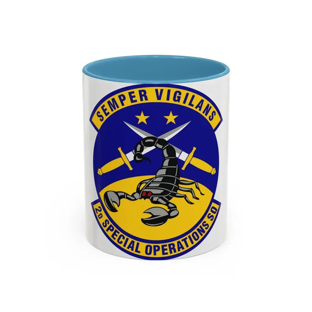 2d Special Operations Squadron (U.S. Air Force) Accent Coffee Mug 11oz Light Blue - Go Mug Yourself