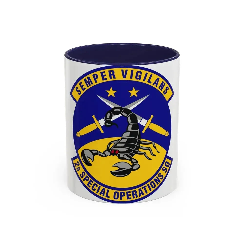 2d Special Operations Squadron (U.S. Air Force) Accent Coffee Mug 11oz Navy - Go Mug Yourself