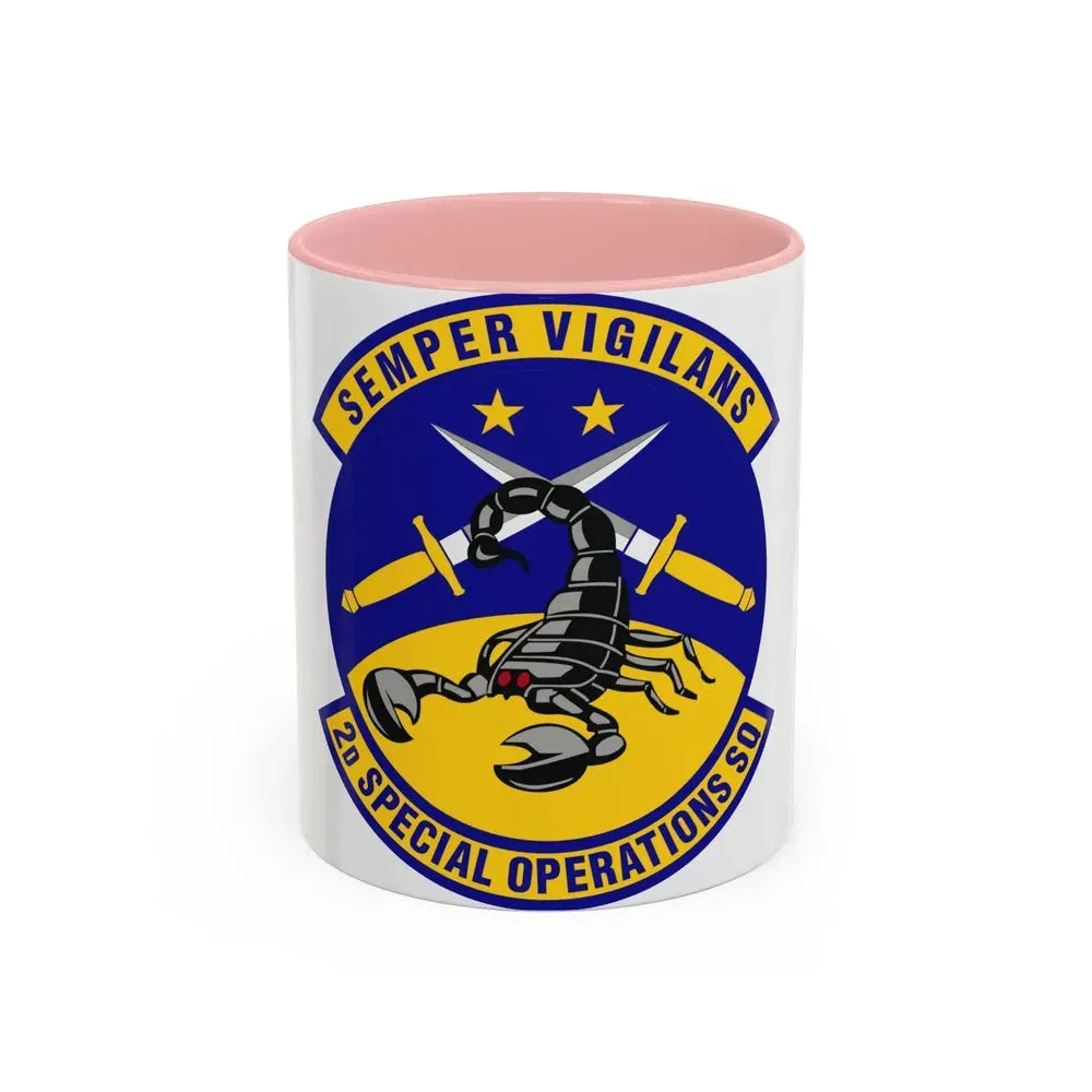 2d Special Operations Squadron (U.S. Air Force) Accent Coffee Mug 11oz Pink - Go Mug Yourself