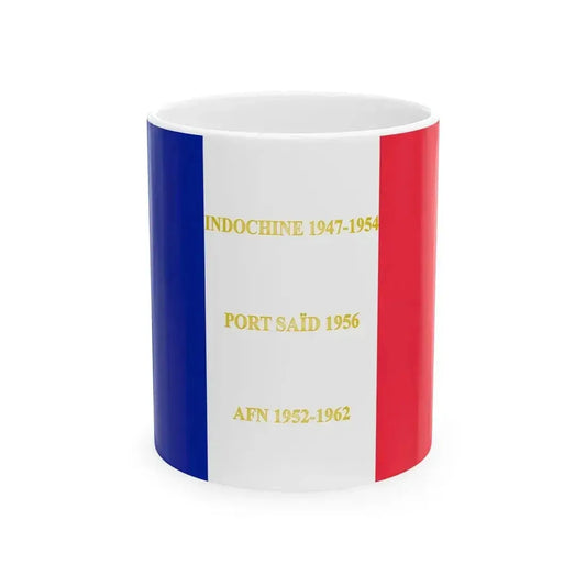 2e regiment parachutiste dinfanterie de marine - drapeau (France) White Coffee Mug 11oz - Go Mug Yourself