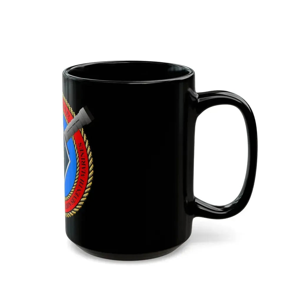 2nd Bat 7th Marines (USMC) Black Coffee Mug - Go Mug Yourself