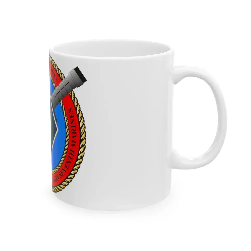 2nd Bat 7th Marines (USMC) White Coffee Mug - Go Mug Yourself