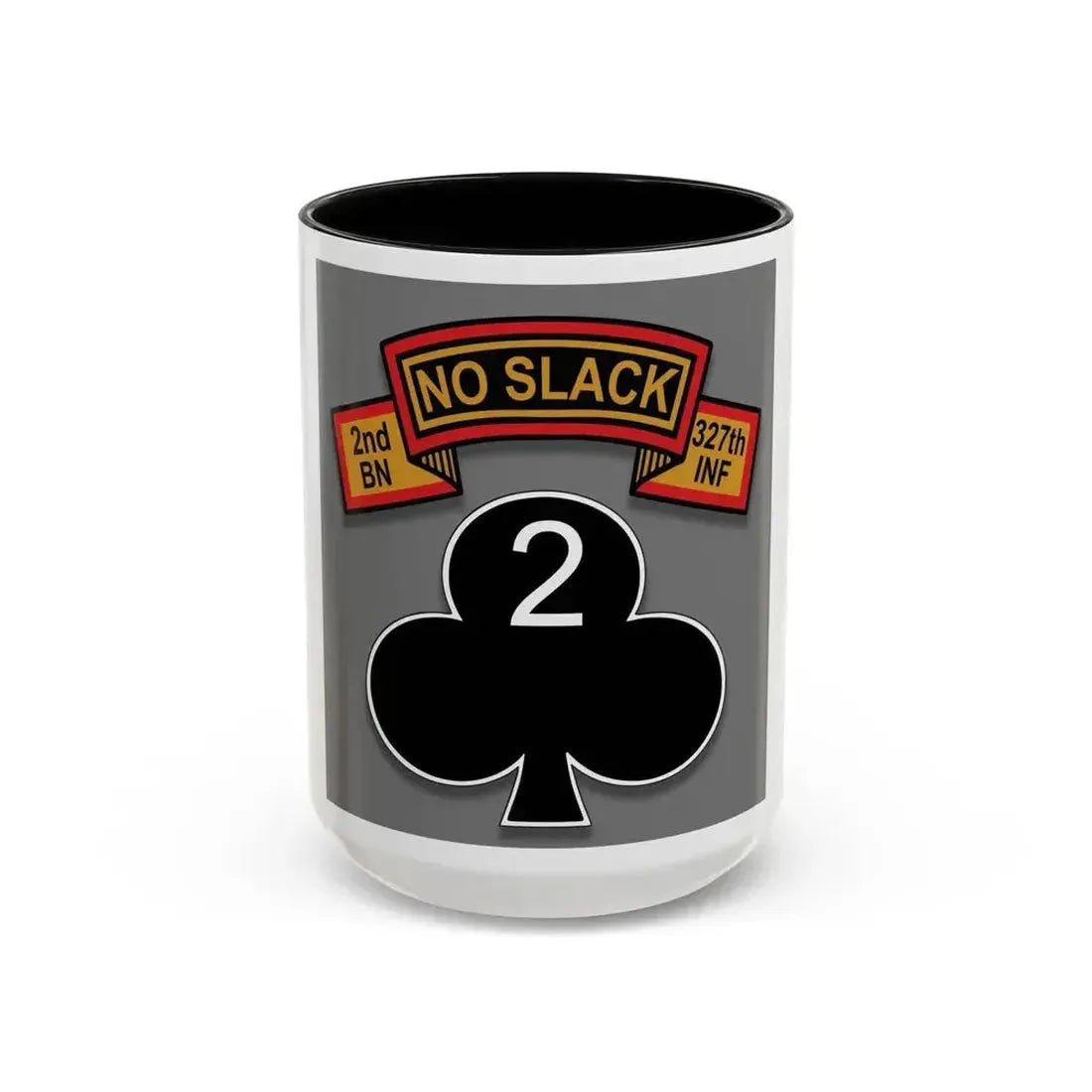 2nd Battalion 327th Infantry Regiment (U.S. Army) Accent Coffee Mug 15oz Black - Go Mug Yourself