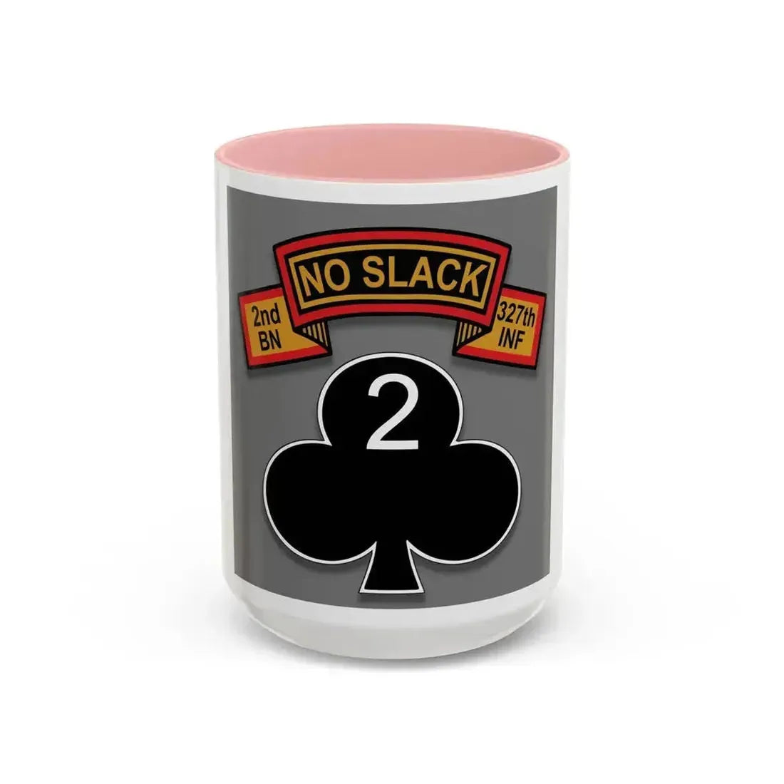 2nd Battalion 327th Infantry Regiment (U.S. Army) Accent Coffee Mug 15oz Pink - Go Mug Yourself