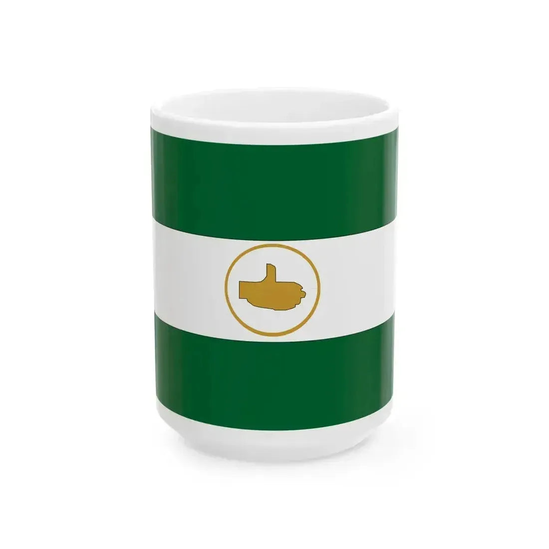 2nd flag of the UDMA Algeria (Algeria) White Coffee Mug 15oz - Go Mug Yourself