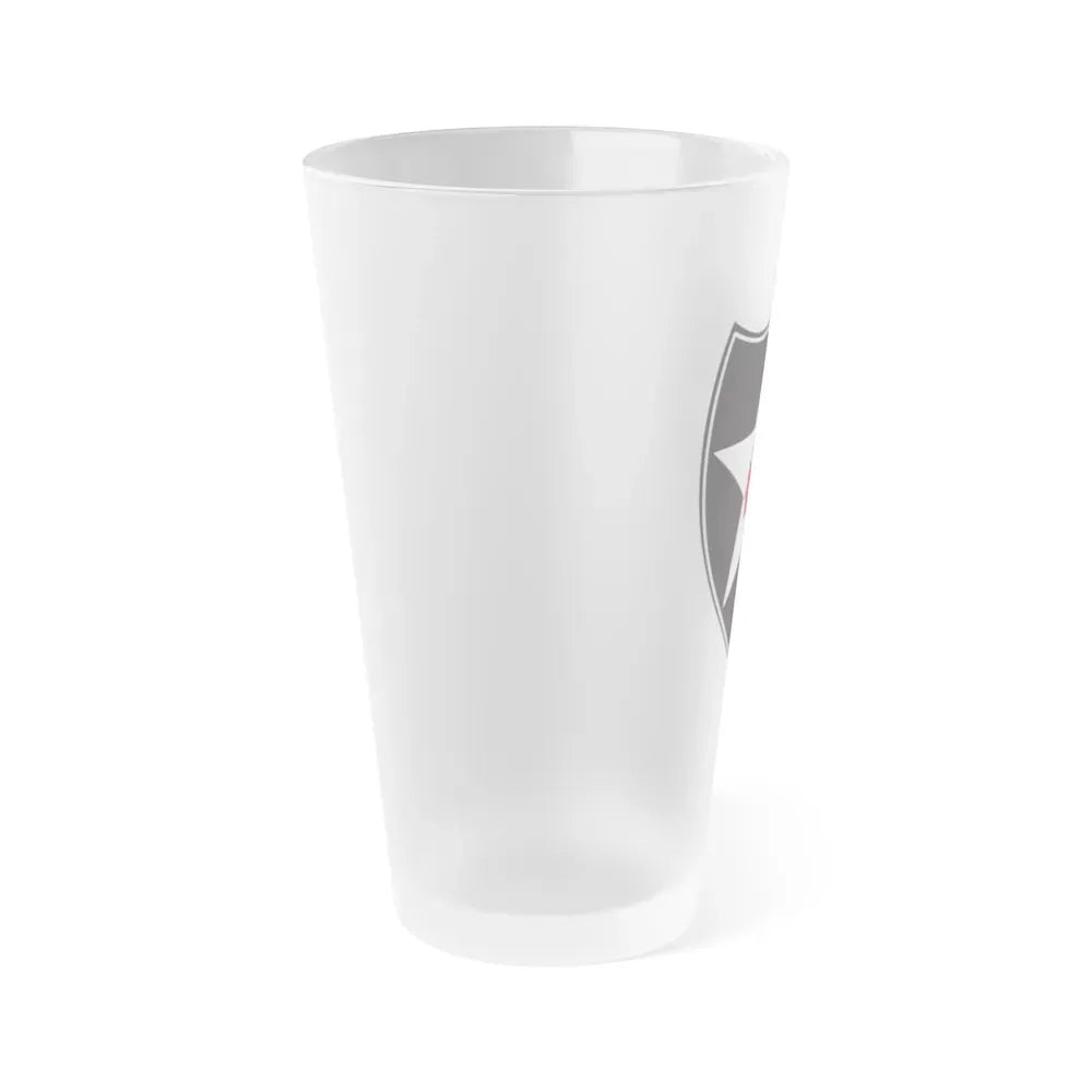 2nd Infantry Division (U.S. Army) Frosted Pint Glass 16oz - Go Mug Yourself