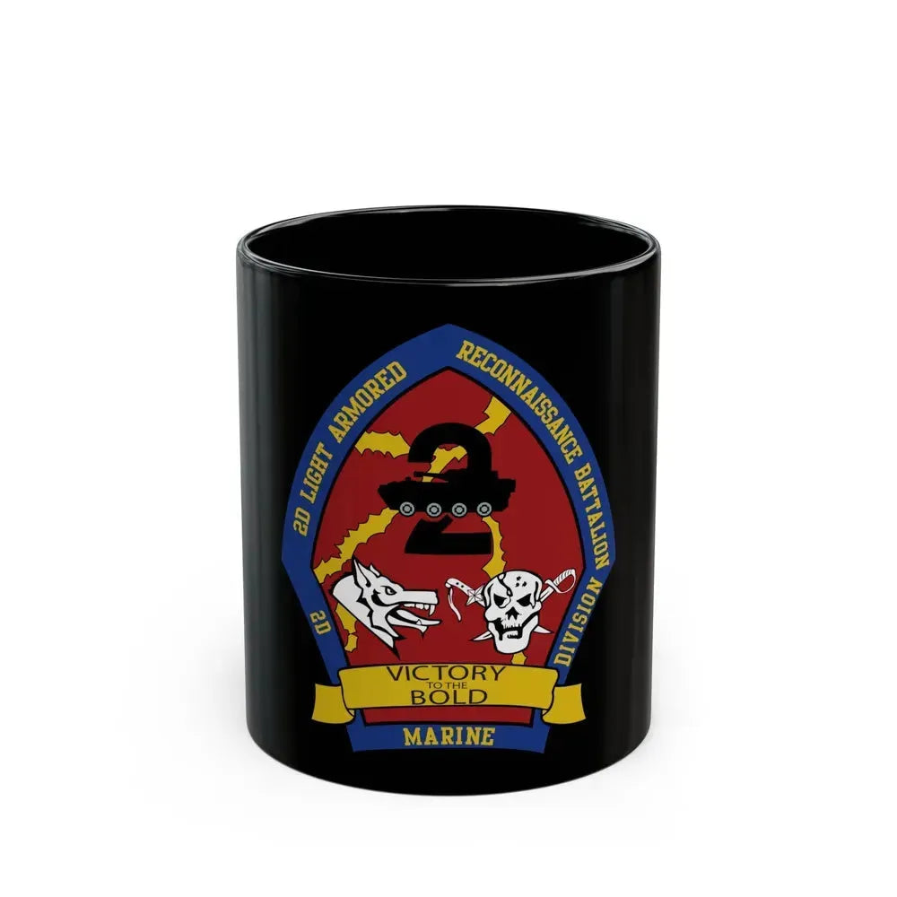 2nd Light Armored Recon Battalion 2nd Marines (USMC) Black Coffee Mug 11oz - Go Mug Yourself