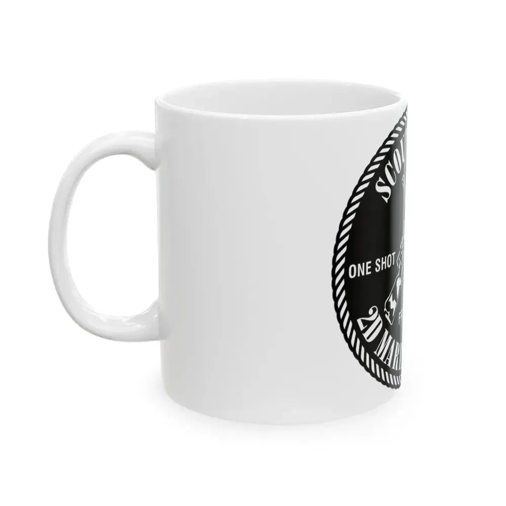 2nd Marine Division Scout Sniper (USMC) White Coffee Mug - Go Mug Yourself