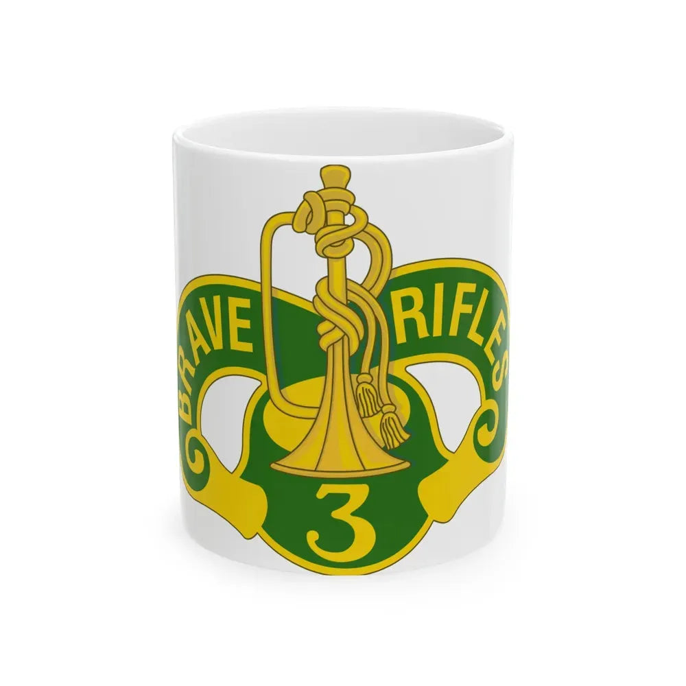 3 Cavalry Regiment 2 (U.S. Army) White Coffee Mug 11oz - Go Mug Yourself