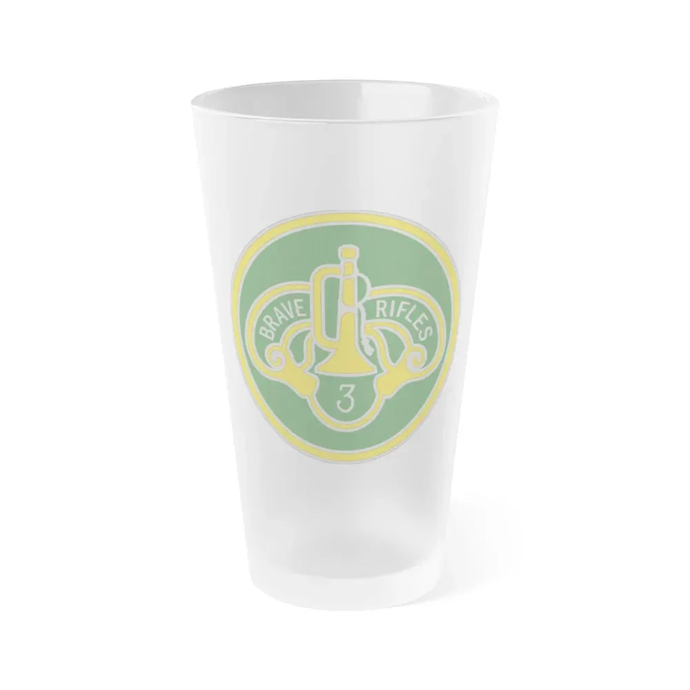 3 Cavalry Regiment 3 (U.S. Army) Frosted Pint Glass 16oz Default Title - Go Mug Yourself