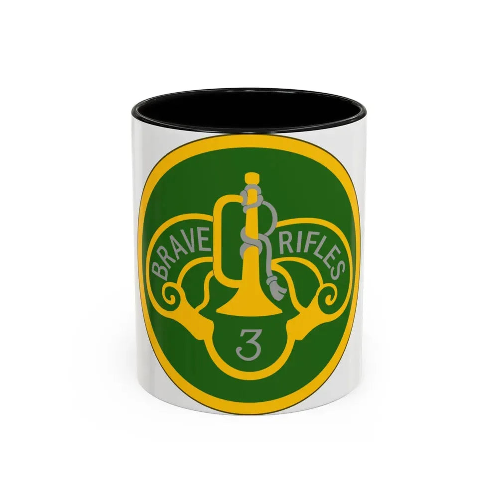 3 Cavalry Regiment (U.S. Army) Accent Coffee Mug 11oz Black - Go Mug Yourself
