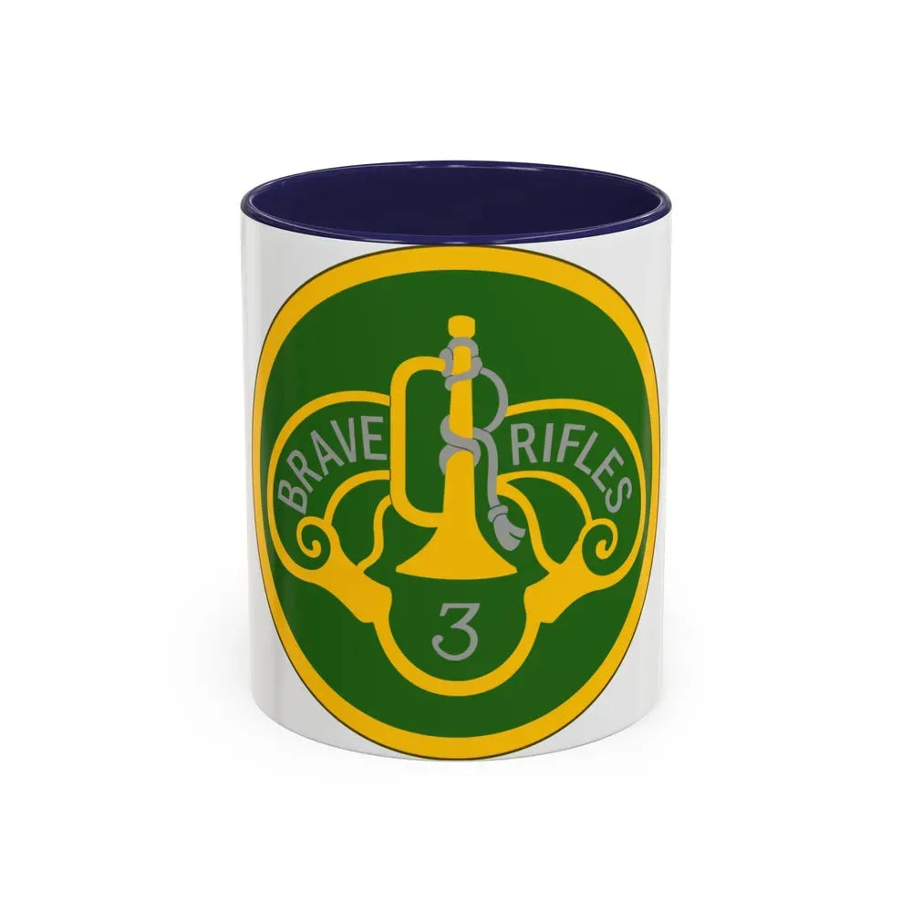 3 Cavalry Regiment (U.S. Army) Accent Coffee Mug 11oz Navy - Go Mug Yourself