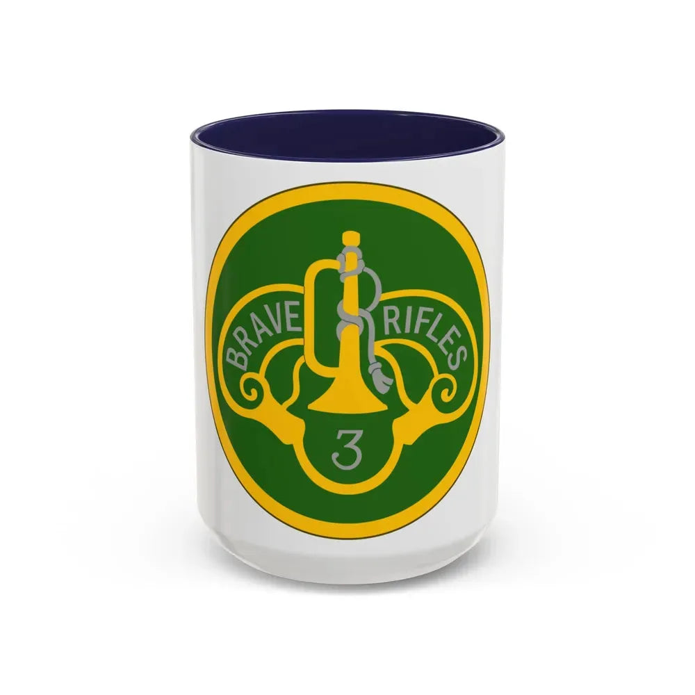 3 Cavalry Regiment (U.S. Army) Accent Coffee Mug 15oz Navy - Go Mug Yourself