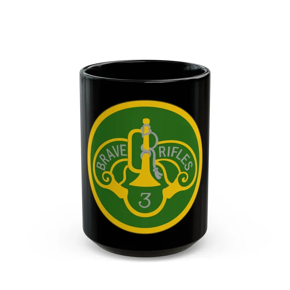 3 Cavalry Regiment (U.S. Army) Black Coffee Mug 15oz - Go Mug Yourself
