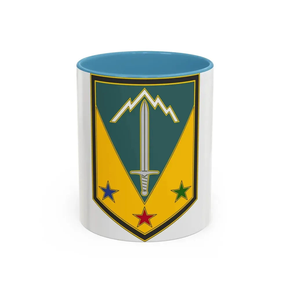 3 Maneuver Enhancement Brigade (U.S. Army) Accent Coffee Mug 11oz Light Blue - Go Mug Yourself