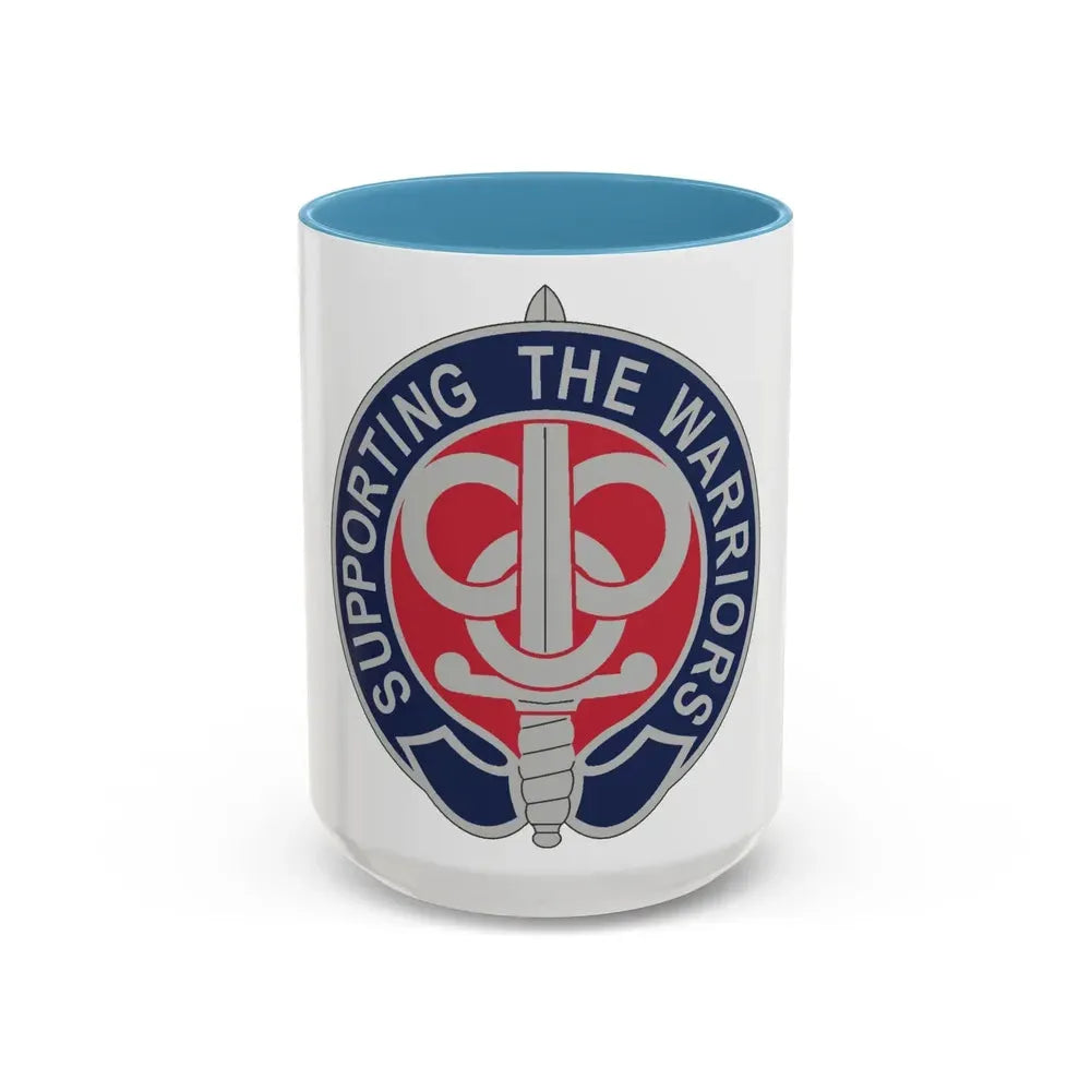 3 Personnel Command 2 (U.S. Army) Accent Coffee Mug 15oz Light Blue - Go Mug Yourself