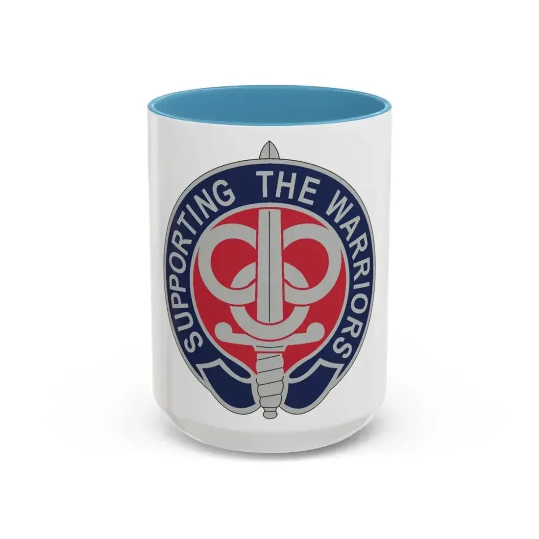 3 Personnel Command 2 (U.S. Army) Accent Coffee Mug 15oz Light Blue - Go Mug Yourself