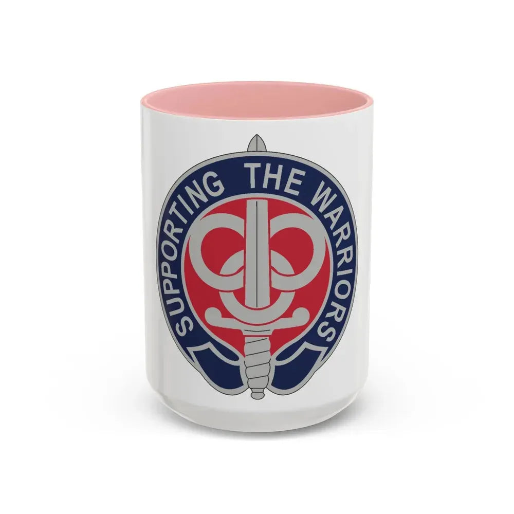3 Personnel Command 2 (U.S. Army) Accent Coffee Mug 15oz Pink - Go Mug Yourself
