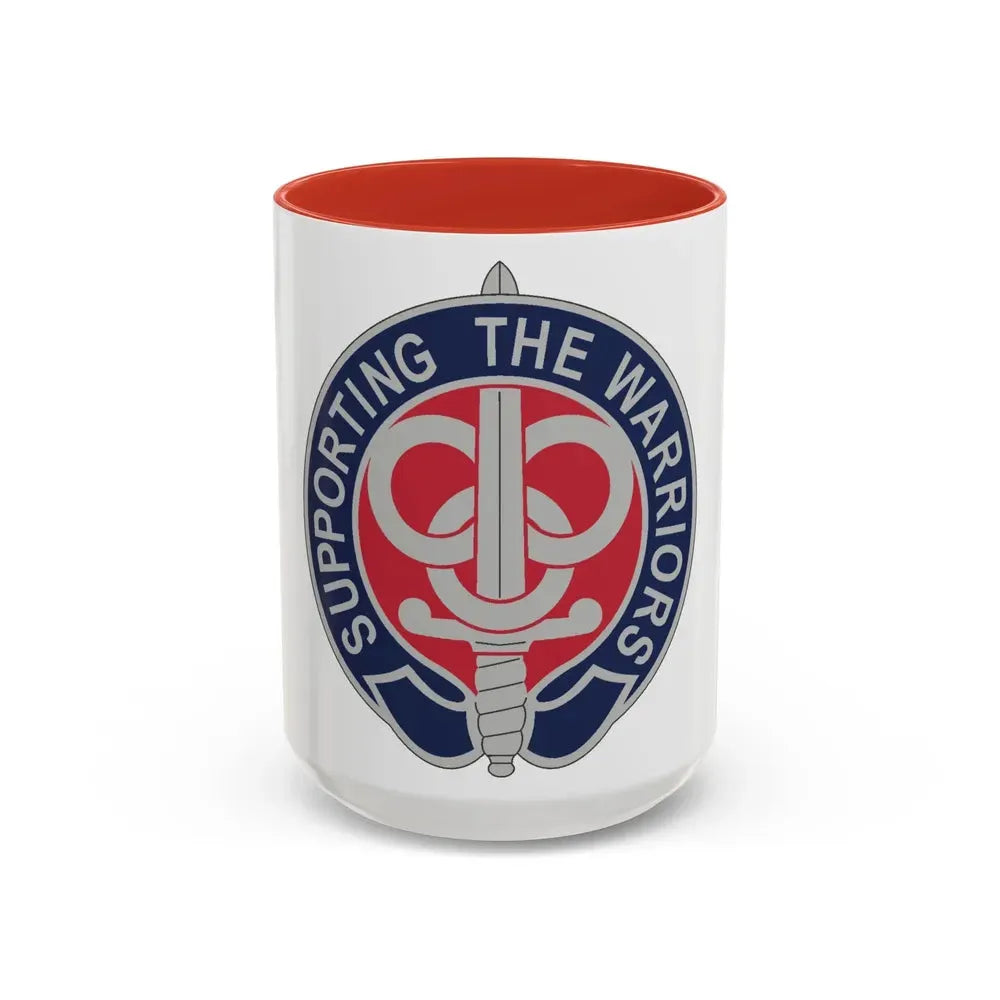 3 Personnel Command 2 (U.S. Army) Accent Coffee Mug 15oz Red - Go Mug Yourself