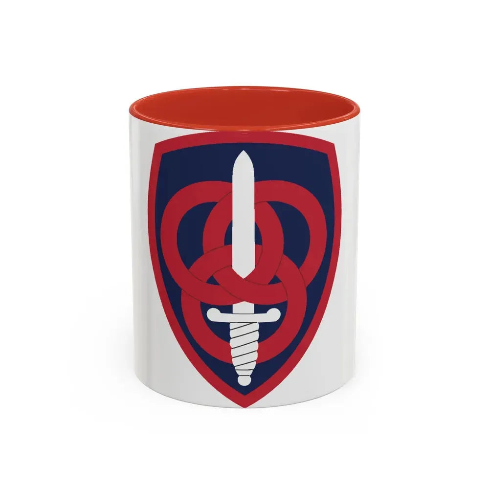 3 Personnel Command (U.S. Army) Accent Coffee Mug 11oz Red - Go Mug Yourself