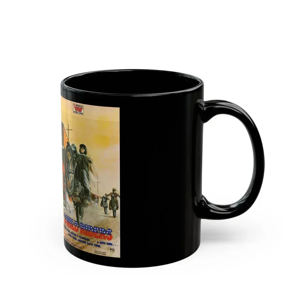 3 WILD RIDERS (VHS COVER) - Black Coffee Mug - Go Mug Yourself