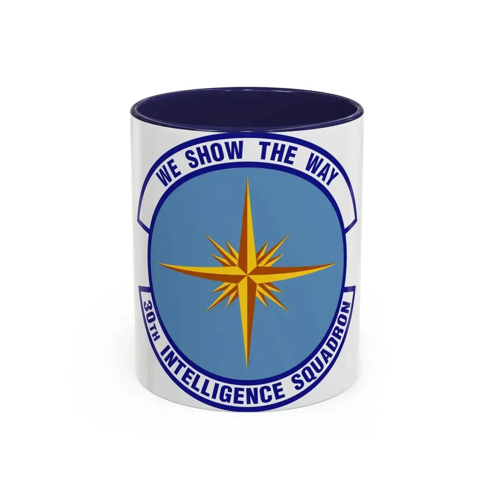 30 Intelligence Squadron AFISRA (U.S. Air Force) Accent Coffee Mug 11oz Navy - Go Mug Yourself