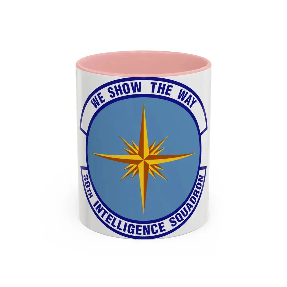30 Intelligence Squadron AFISRA (U.S. Air Force) Accent Coffee Mug 11oz Pink - Go Mug Yourself