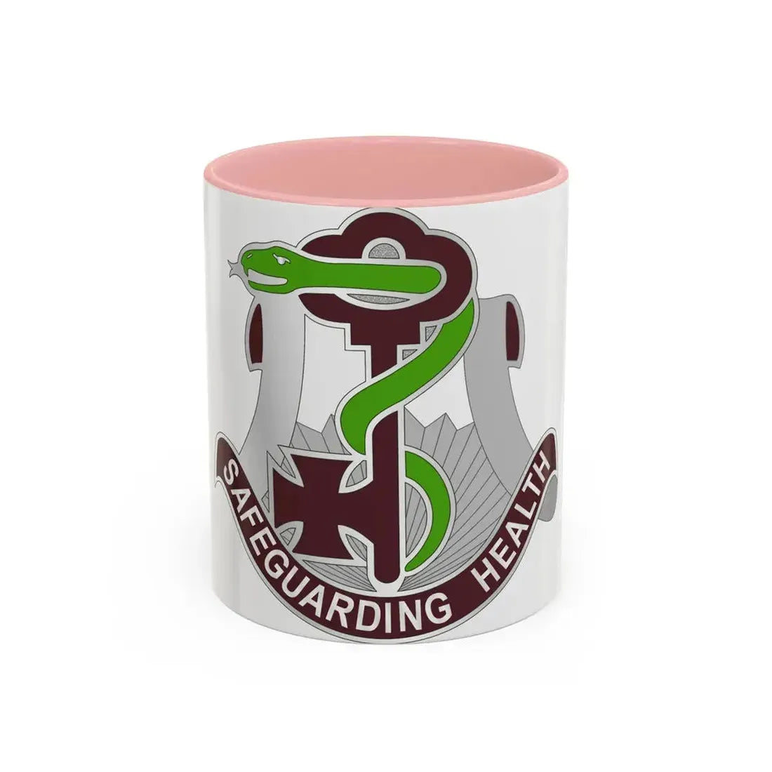 300 Field Hospital (U.S. Army) Accent Coffee Mug 11oz Pink - Go Mug Yourself