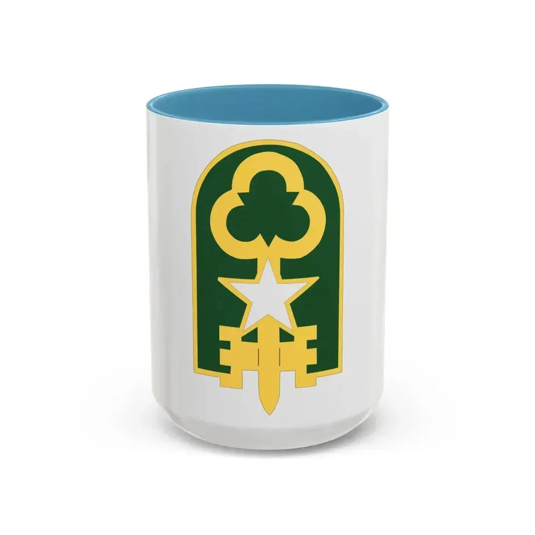 300 Military Police Brigade 2 (U.S. Army) Accent Coffee Mug 15oz Light Blue - Go Mug Yourself