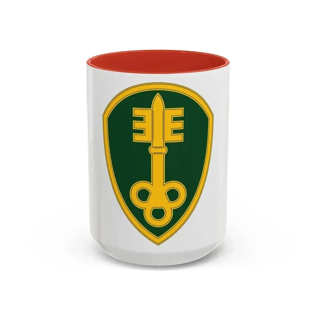 300 Military Police Brigade 3 (U.S. Army) Accent Coffee Mug 15oz Red - Go Mug Yourself